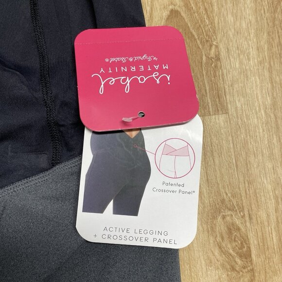 ISABEL MATERNITY ANKLE LEGGINGS OVER BELLY HEATHER GRAY SIZE XXL STRETCH NWT - Picture 6 of 8